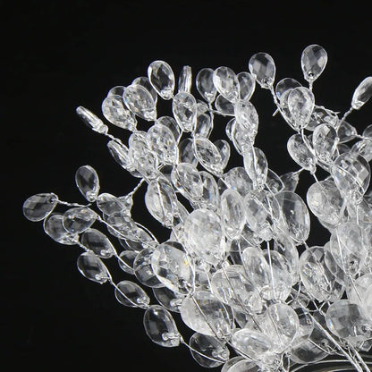 Artificial White Crystal Acrylic Water Droplet – Handmade Christmas & Wedding Bridal Bouquet, Wreath, Hairpin DIY Decor Accessory