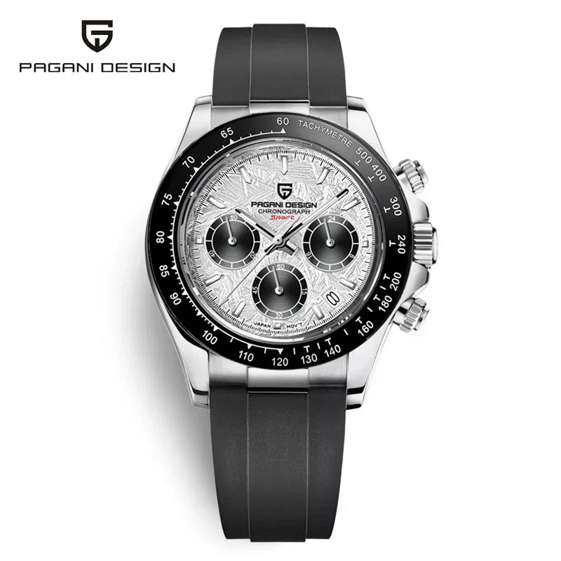 PAGANI DESIGN 2024 Quartz Men's Luxury Business Watch – Chronograph VK63 Waterproof