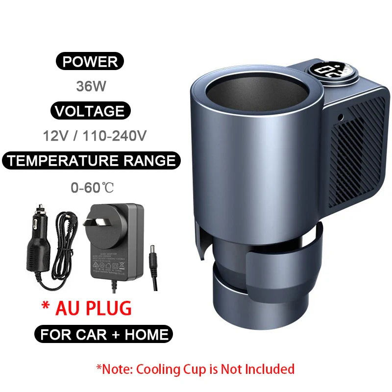 2-in-1 Smart Car Cup Cooler & Warmer – Portable Mini Heating & Cooling Mug for Coffee, Milk & Travel Drink Holder Refrigerator