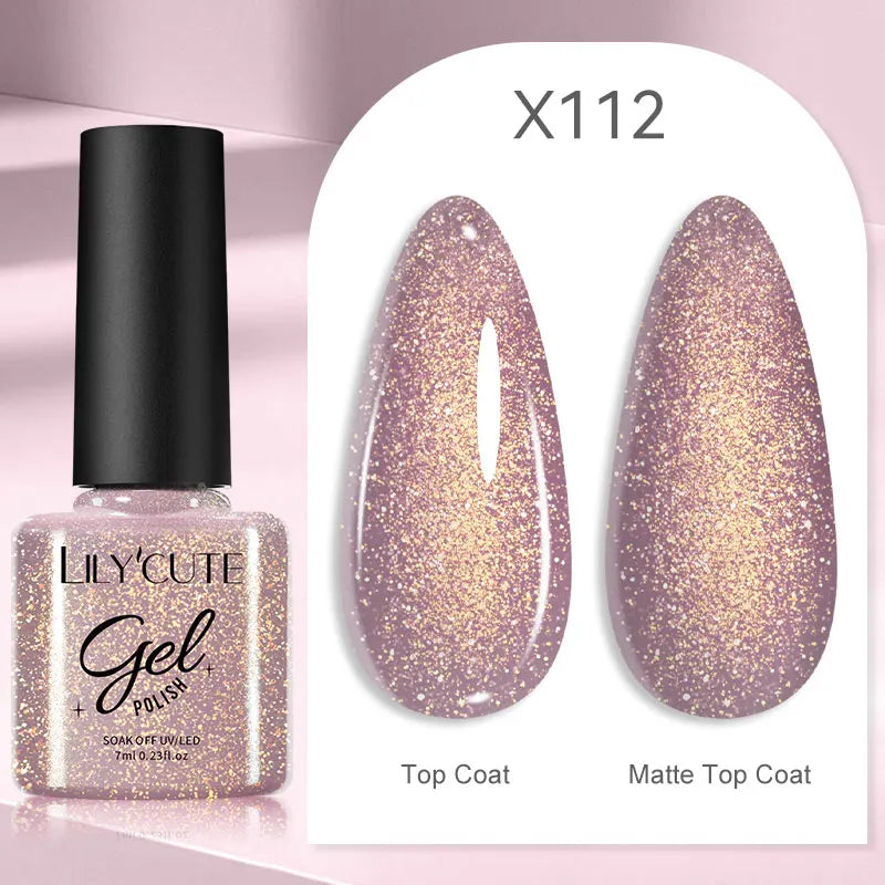 LILYCUTE 5ml Silver Metallic Liner Gel Polish – Super Bright UV Nail Art Stripe & Drawing Paint Varnish, Mirror Effect Graffiti Gel
