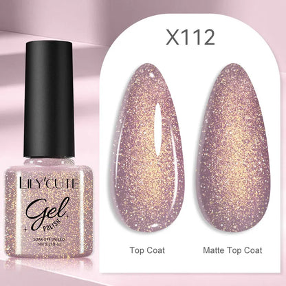 LILYCUTE 5ml Silver Metallic Liner Gel Polish – Super Bright UV Nail Art Stripe & Drawing Paint Varnish, Mirror Effect Graffiti Gel