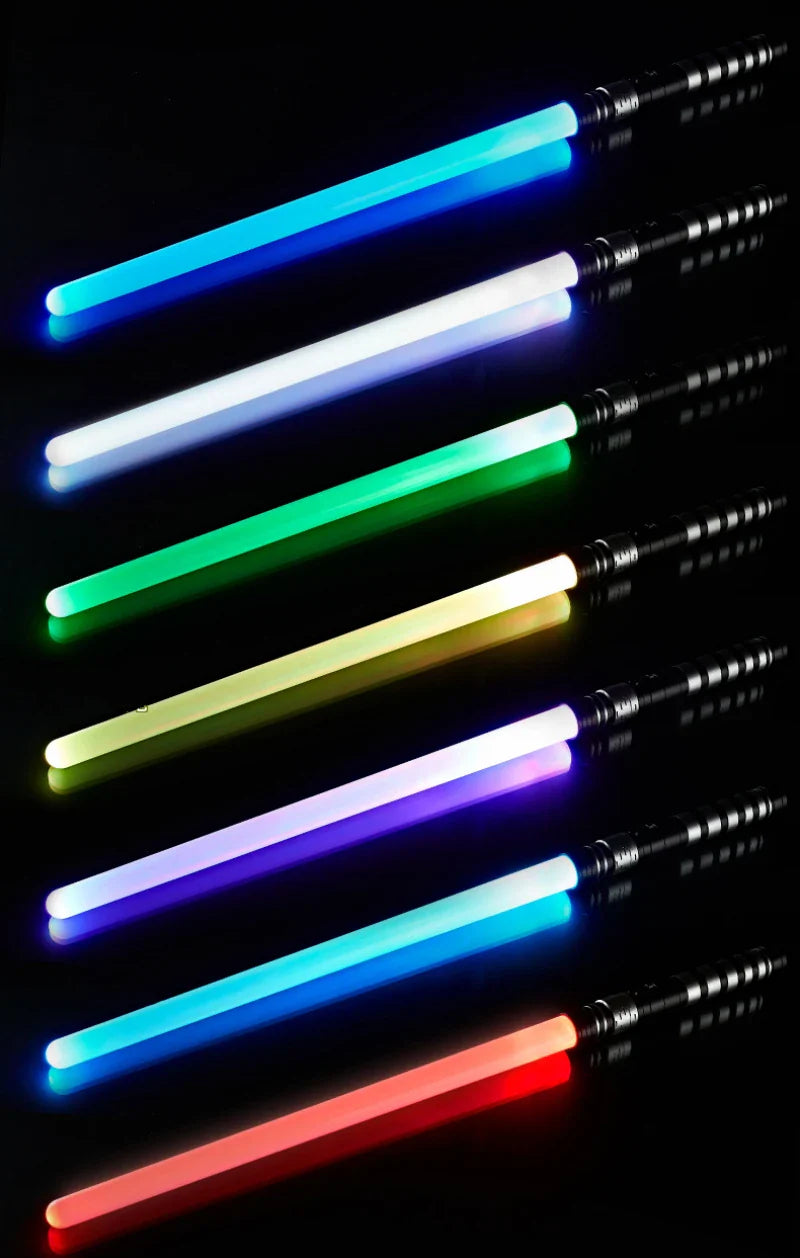 REikirc 75cm RGB Lightsaber – 2 in 1 7 Color Light Sword Toy for Kids & Parties