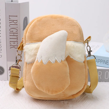Pokémon Plush Backpack — Gengar, Mimikyu, Eevee, Snorlax, Charmander, Charizard, Mew, Rowlet Stuffed Toy Shoulder Bag for Kids & Gifts