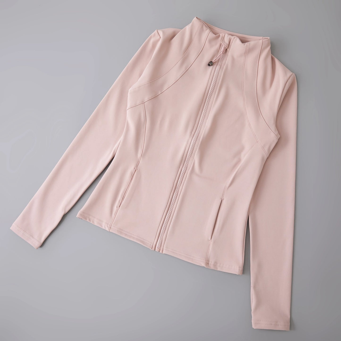 New Yoga Wear Ladies Coat – High Elastic Loose Fitness Top, Long Sleeve Stand-Up Collar for Exercise