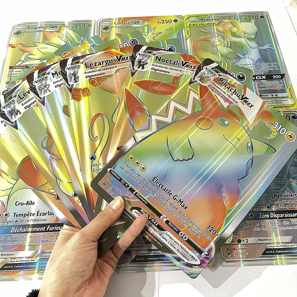 2024 Oversized Pokémon Cards – 30pcs Jumbo VMAX, VSTAR, GX, Arceus, Pikachu & Charizard Super Shiny Rare Cards for Birthday Gifts