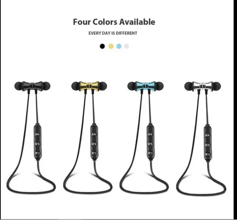 XT11 Wireless Sports Earphones – In-Ear Waterproof Neckband Bluetooth Headset with Mic