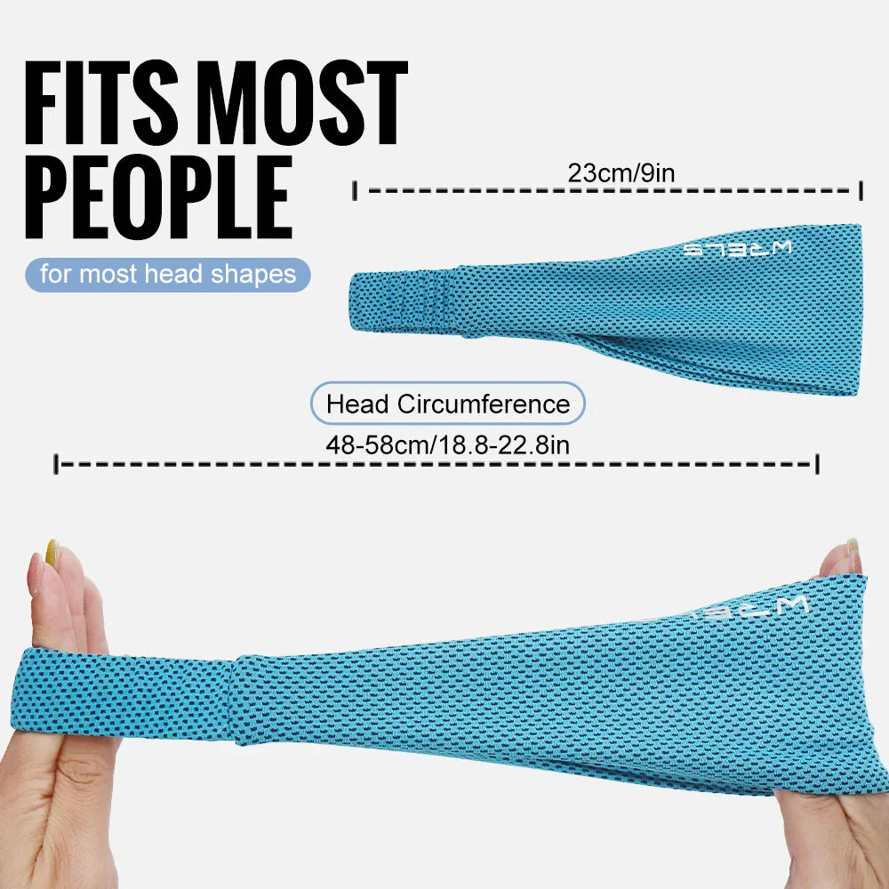 Summer Sports Headband – Breathable Non-Slip Elastic Sweatband for Tennis, Running & Fitness Training, Lightweight Sweat-Wicking Hairband