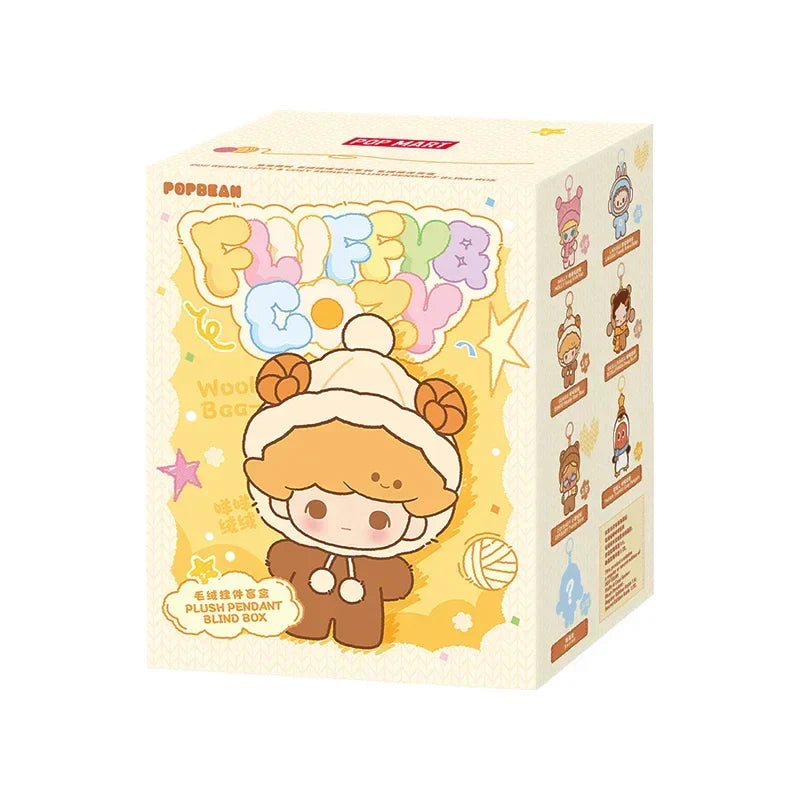 POP MART POPBEAN Fluffy Cozy Plush Pendant – Mystery Blind Box Toy Ornament