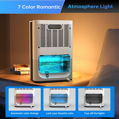 Dehumidifier – 1.2L Large Tank, Covers Up to 80m², Suitable for Home, Bedroom, Office & Kitchen, EU/US Plug