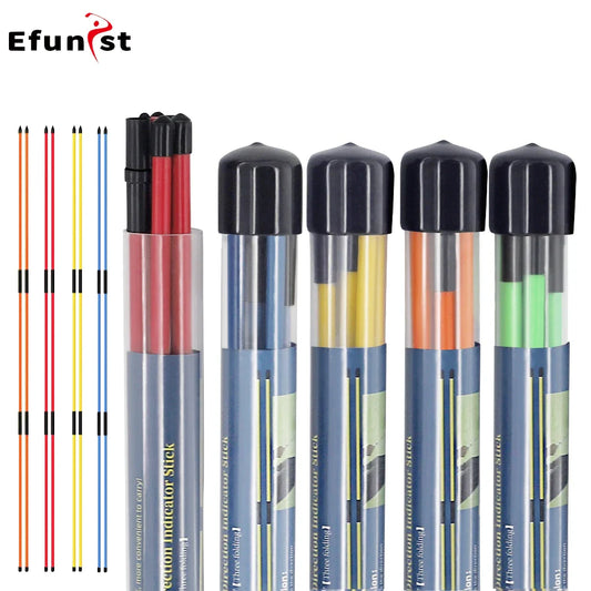 Golf Swing Training Alignment Sticks – 2 Sets 48” Collapsible Practice Rods in 5 Colors