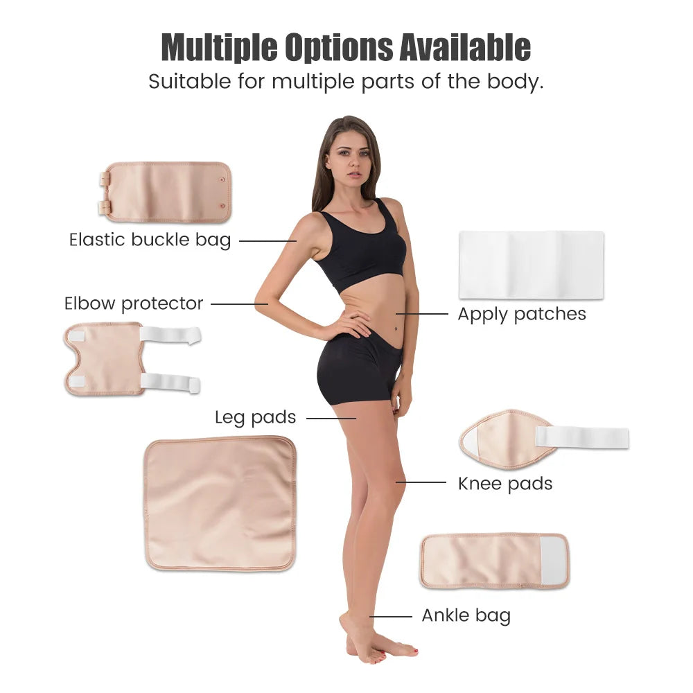 Reusable Castor Oil Pack Wrap – Organic Anti-Leak Therapy Compress for Abdomen, Back, Knee & Joints, Sleep Aid Wellness Support Bandage