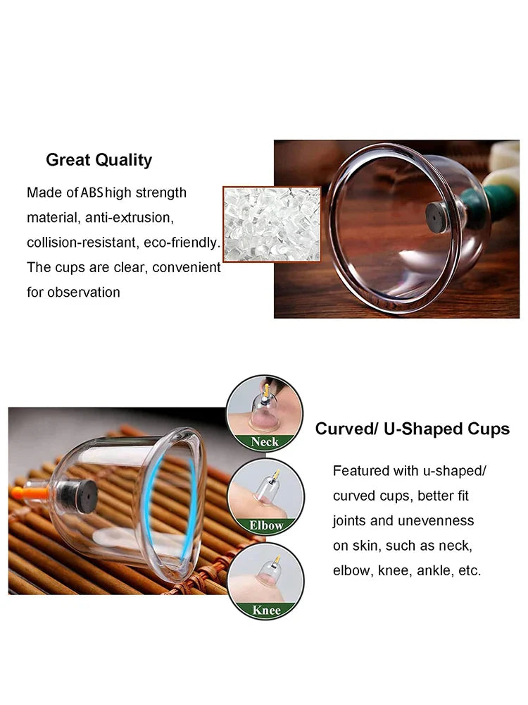 32-Can Thickened Household Vacuum Cupping Machine — Non-Glass Health Massage Tool