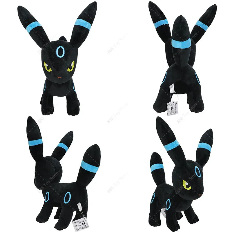31cm Pokémon Plush – Shiny Umbreon Soft Stuffed Anime Doll | Eevee, Sylveon, Vaporeon, Flareon Collectible Toy
