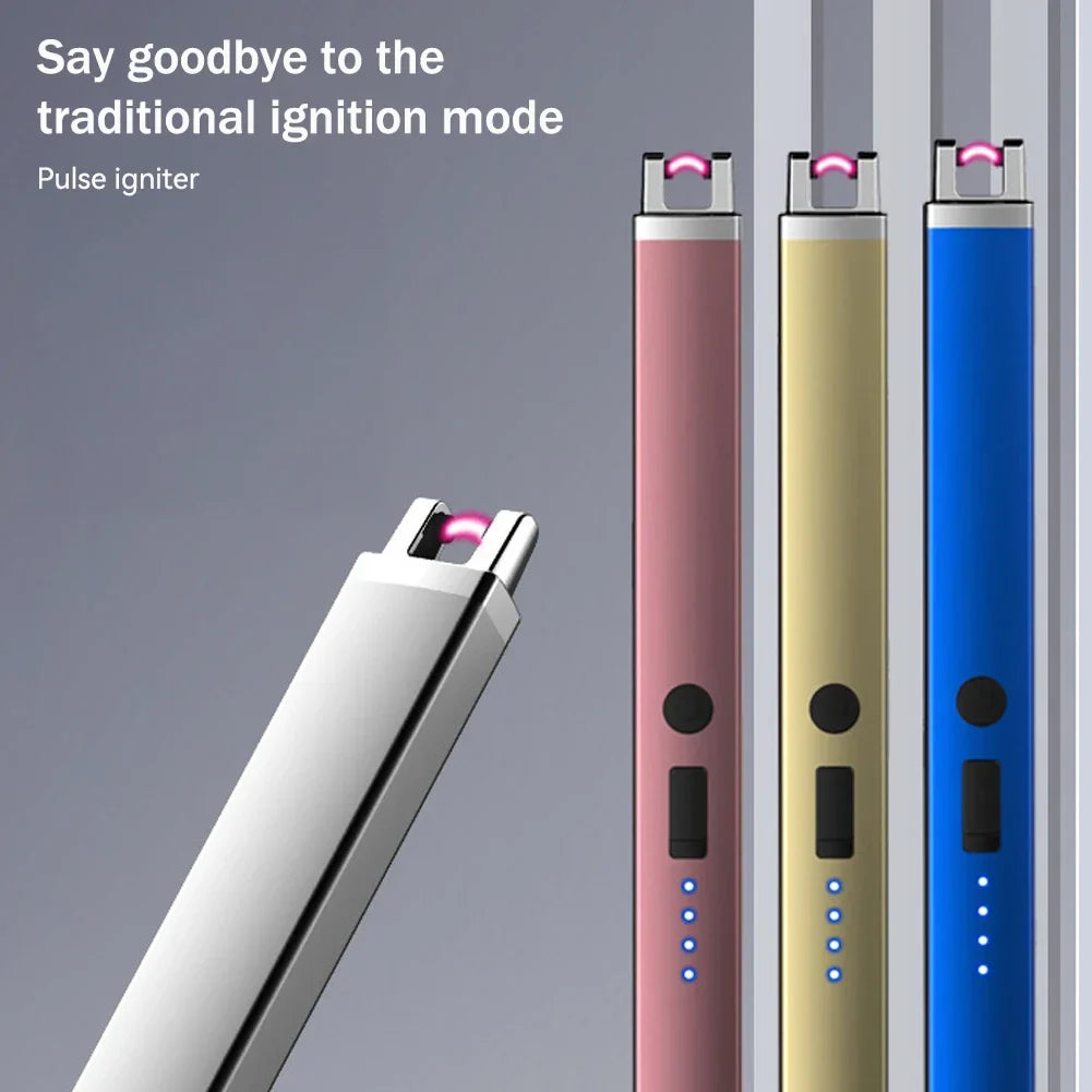 Electric Arc Plasma Lighter – USB Rechargeable Windproof Flameless Candle, Kitchen & Outdoor BBQ Ignition