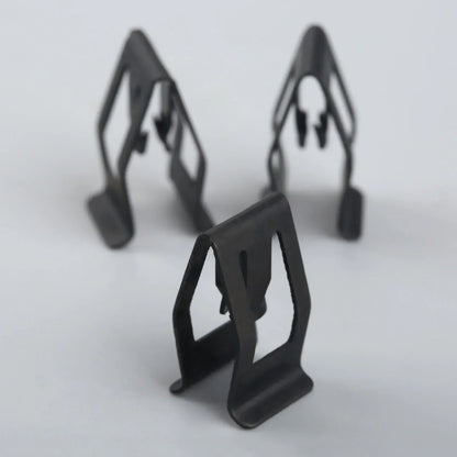 10Pcs Car Dashboard Trim Metal Retainer Clips – Black Fasteners for Ford, Mazda, Audi, Toyota Console Door Fitment