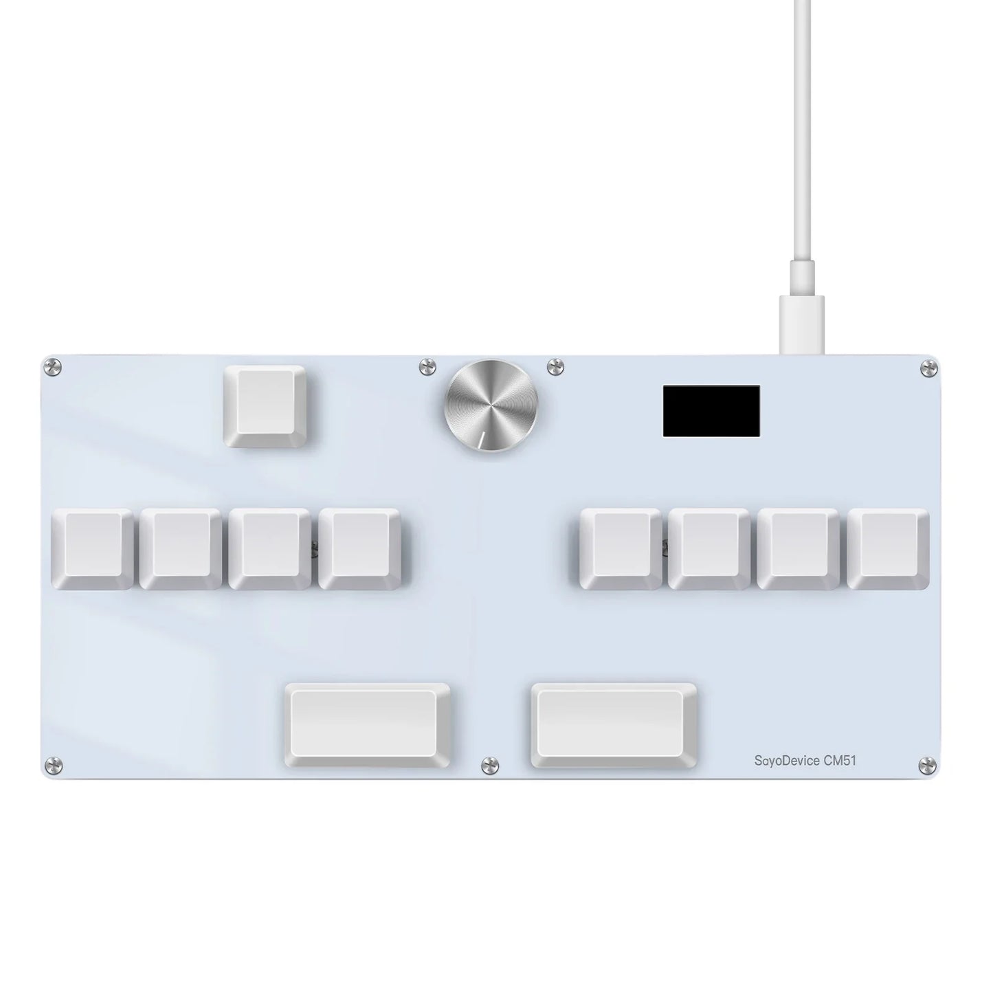 CM51 SayoDevice Rapid Trigger Magnetic Switch Keyboard with Knob & Screen – OUTEMU/Gateron Switch Gaming Macropad for OSU & DJMAX Shortcuts