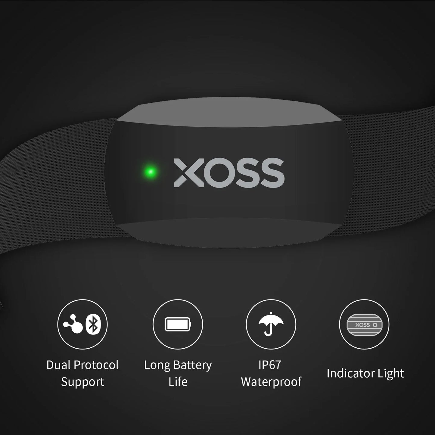 XOSS Vortex Speed & Cadence Sensor X2 with Heart Rate Monitor S1 - Bike Computer GPS Mount for GARMIN, iGPSPORT, BSC100s, Bryton G2 Plus & G+