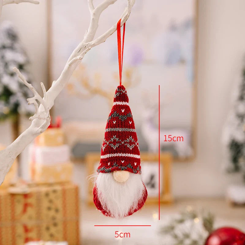 Red Star Christmas Tree Ornament – DIY Xmas Pendant New Year Party Gift Home Decor Noel Navidad