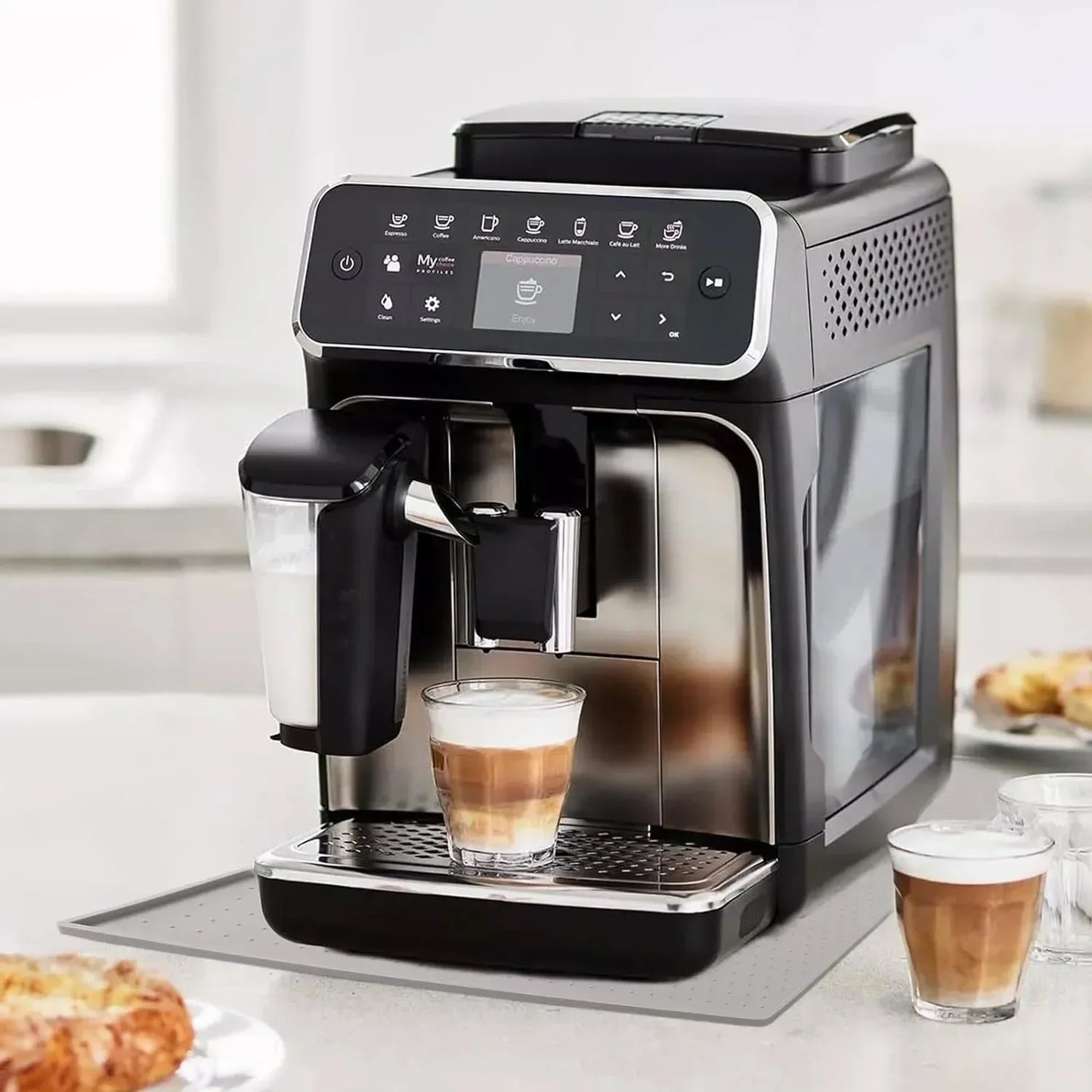 Diatomite Coffee Machine Absorbent Mat – Soft, Non-Slip, Waterproof Kitchen Draining Mat & Coaster