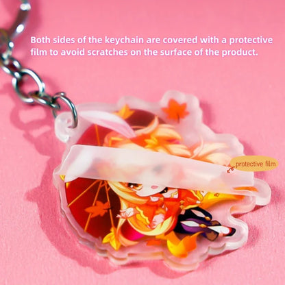 Custom 5cm Acrylic Keychain — HD Transparent Anime Character Charm for Women, Couples Accessories & Easter Gift