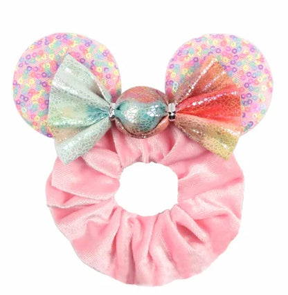 Velvet Mouse Scrunchies - Cute Elastic Ponytail Holders & Hair Accessories for Girls