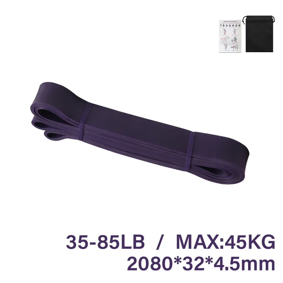 Enhance Your Workout: Pilates Latex Resistance Band - Elastic Exercise Band for Sport Strength and Pull-Up Assistance - Heavy-Duty Fitness Equipment