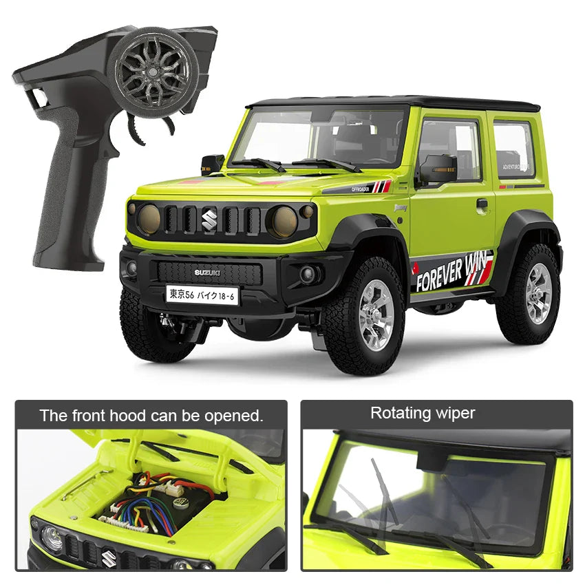 HG4-53 Pro Suzuki Jimny 1/16 Scale RC Car with Light, Sound & Smoke – 2.4G Remote Control Crawler