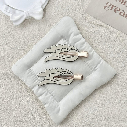 Crystal Rhinestone Hair Clips -  Acetate Wing Hairpins for Women Girls Cosplay and Fashion Accessories