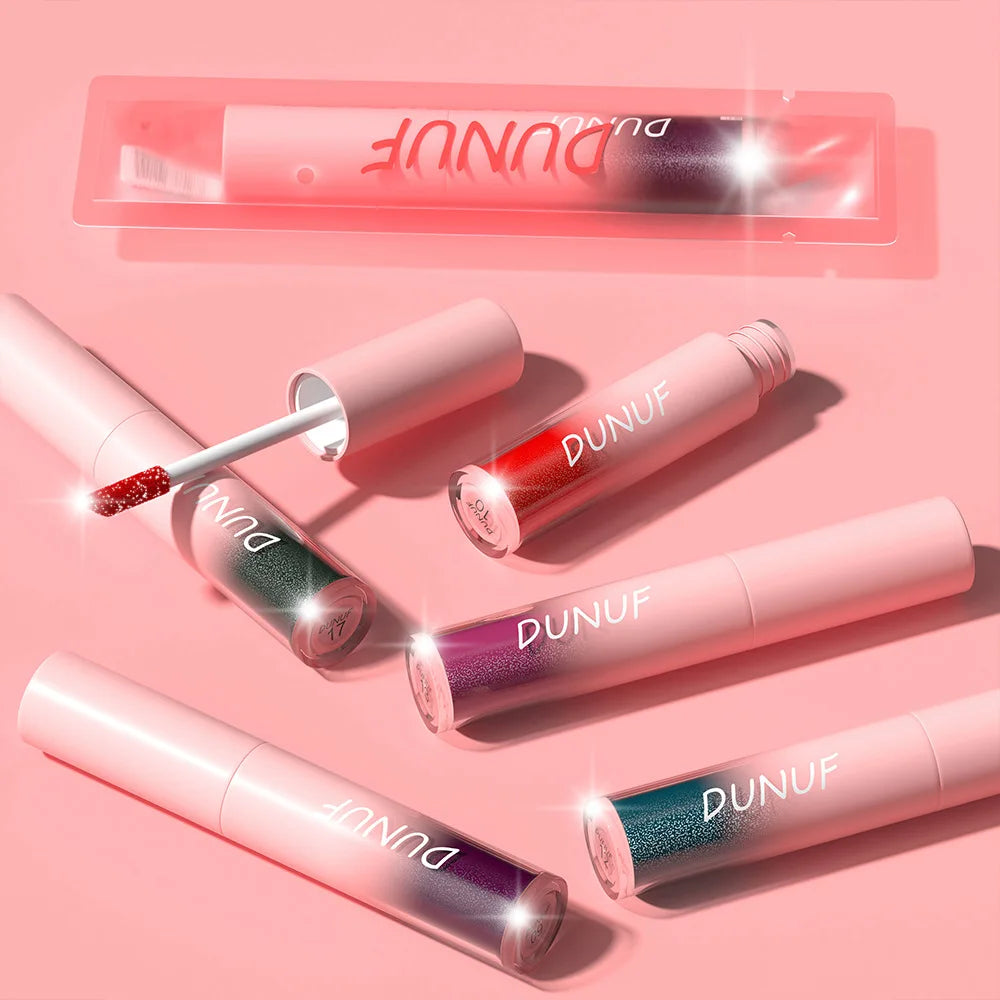 18-Color Sexy Red Diamond Glitter Lip Gloss – Metallic, Waterproof, Long-Lasting Matte Shimmer Liquid Lipstick for Women