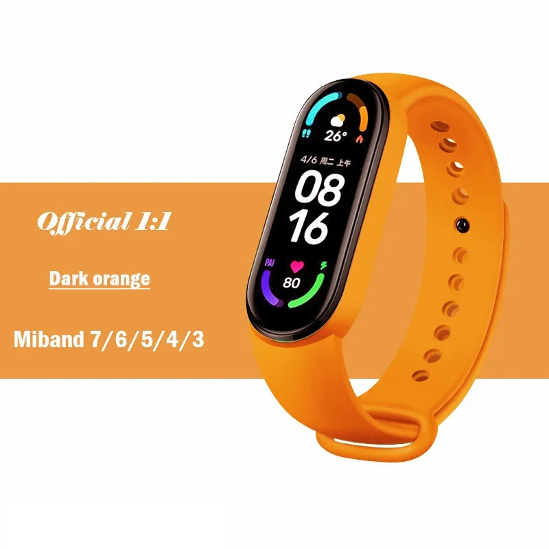 Silicone Strap for Xiaomi Mi Band 3-7 NFC – Sport Replacement Wristband Bracelet