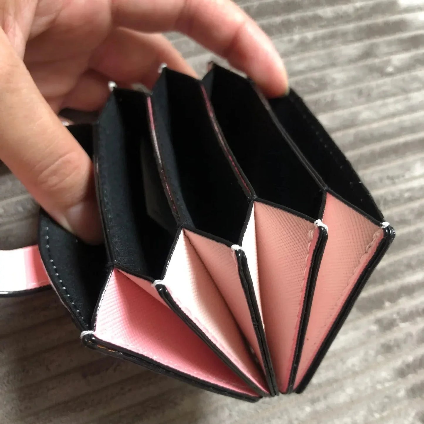 Women’s Pink Card Bag - Fashion Brand Card Holder, Coin Purse, Clutch and Luxury Designer Gift for 2025