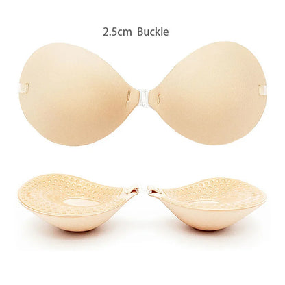 Thick Invisible Silicone Bra Stickers – Chest Enhancer for Flat Chest, Bridal & Wedding Dress, 2.5CM/5CM/6CM Options