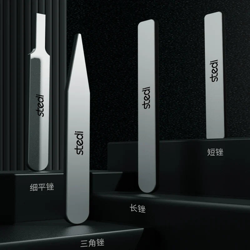 Stedi MS-46 Glass File Grinding Tool – Washable Durable Model Polisher for Military Kits, Optional #320–#1000 Mesh