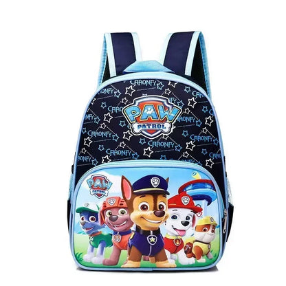 Paw Patrol Chase Kids Backpack - Cute Anime School Bag with Large Capacity - Travel Bag for Boys and Girls - Birthday Gift