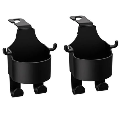 Car Seat Headrest Hook Hanger – Multi-Purpose Storage Organizer with Cup Holder for Handbags & Auto Accessories