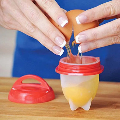 Silicone Egg Boiler Set: 3/6pcs Fast & Non-Stick Cook Cups