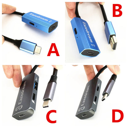 AR Glasses Hub – Multi-Device Type-C & HDMI-Compatible Charging Adapter for Xreal, Viture, Rokid, Rayneo XR