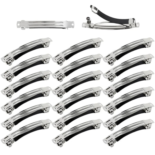 10pcs French Spring Hair Clips — Thickened Anti-Slip Barrette Blank Base for DIY Hairpins & Jewelry Making Accessories