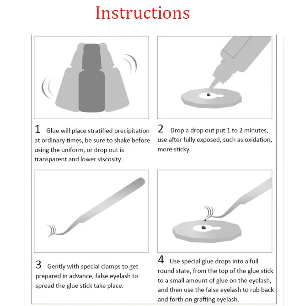 IB Glue Series for Eyelash Extensions — Quick-Drying, Long-Lasting, Low-Irritation Korean Makeup Tool Adhesive