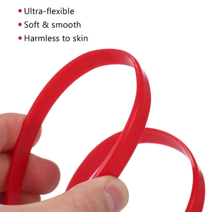 White/Red Barber Neck Hairline Guide Template – DIY Haircut Tool for Salon & Home Styling