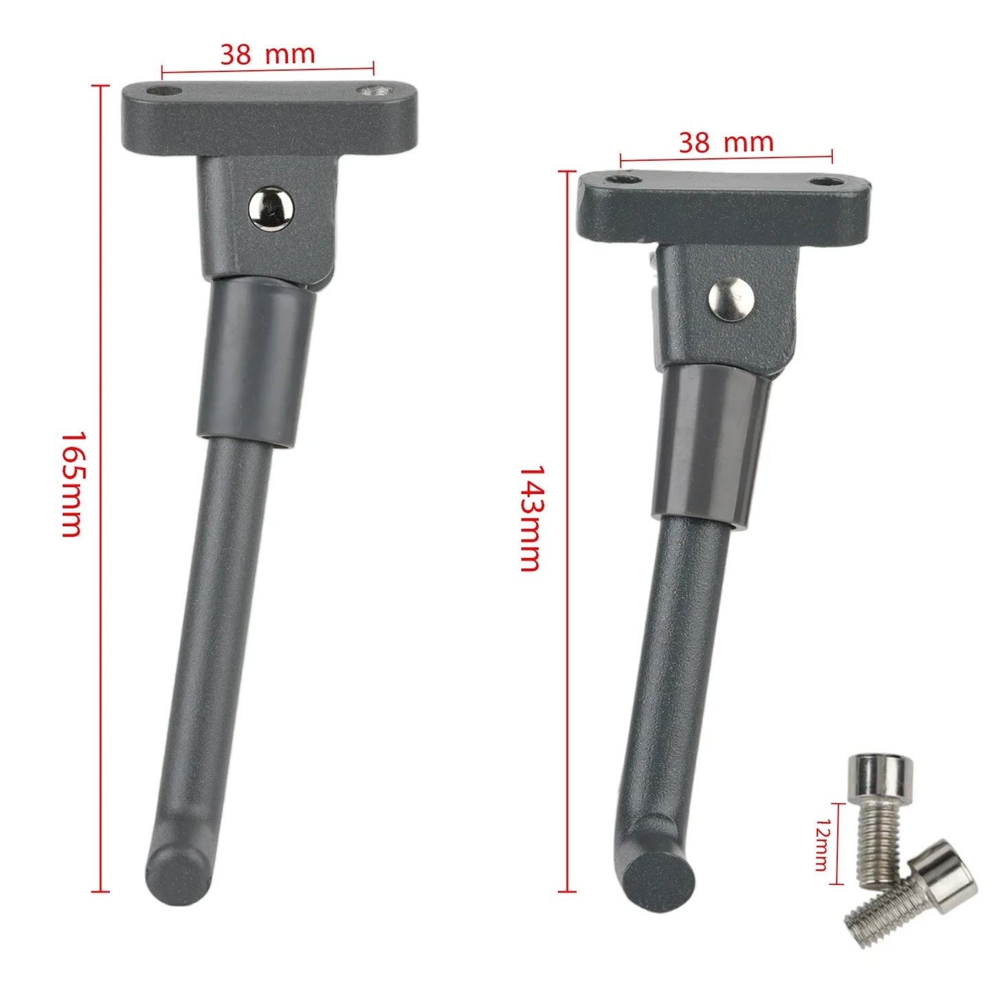 Gray Parking Kickstand for Xiaomi M365 1s Pro 2 Pro Electric Scooter | 165mm/143mm | Foot Support Modification Parts