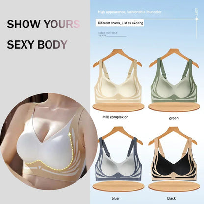 Seamless Push-Up Angel Wings Bra Set for Women – Soft Wireless Comfortable Breathable Lingerie (1 or 2 Pack)