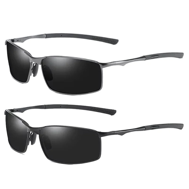 Aoron Polarized Sunglasses — Unisex Driving Mirror Sun Glasses with Metal Frame & UV400