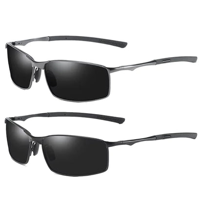 Aoron Polarized Sunglasses — Unisex Driving Mirror Sun Glasses with Metal Frame & UV400