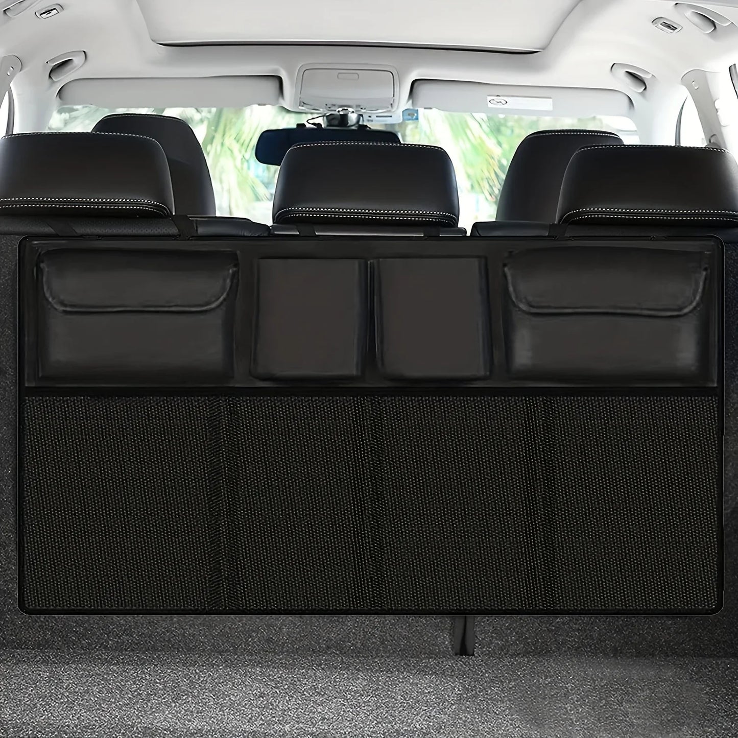 Waterproof Car Seat Back Storage Hanging Bag - SUV Mesh Pocket Organizer for Car Interior
