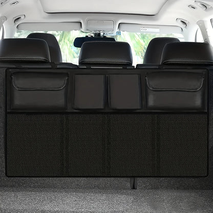 Waterproof Car Seat Back Storage Hanging Bag - SUV Mesh Pocket Organizer for Car Interior