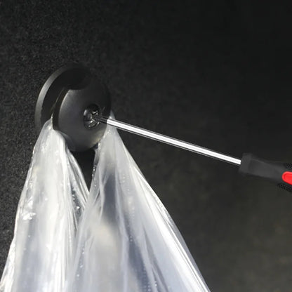 Car Trunk Hooks Organizer | Rear Cargo Mounting Luggage Net Fastener with Screw & Adhesive Tape Kit