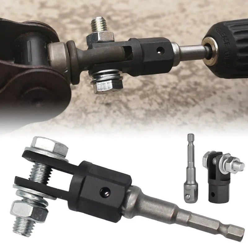 Scissor Jack Adapter — 1/2 Inch Chrome Vanadium Steel Wrench Tool for Automotive Jack & Impact Drill Sockets