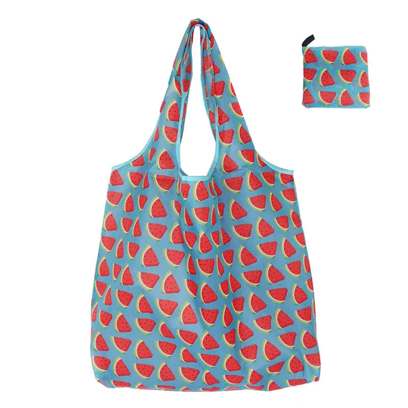 Reusable Foldable Shopping Tote Bag for Women – Large Capacity Eco-Friendly Cloth Grocery Bag for Fruit, Vegetables & Daily Travel Use