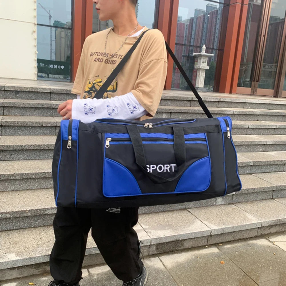 Oxford Fitness Bag – Large Capacity Waterproof Yoga & Sports Backpack with Adjustable Shoulder Strap for Outdoor Football